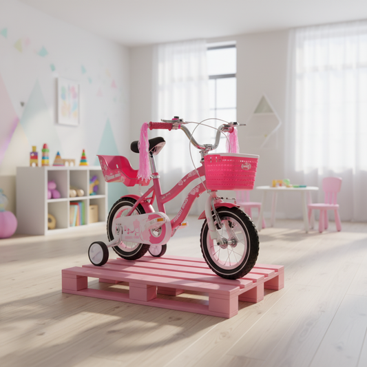 BICICLETA QUEEN ARO 12 ROSADA