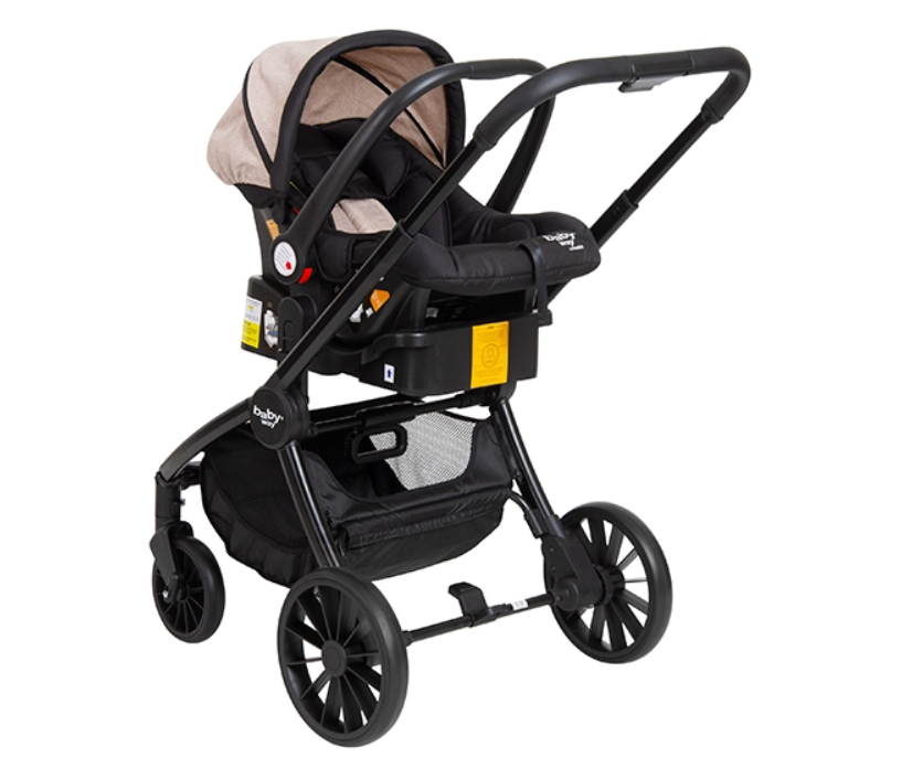 COCHE TRAVEL 3 EN 1 GOLDEN BLACK CON BASE