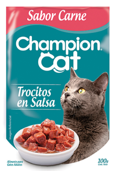 Champion Cat Sachet Carne - Caja x24