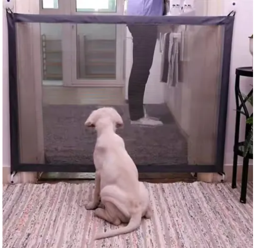 Puerta Mágica Malla Seguridad Mascotas Fácil Instalación