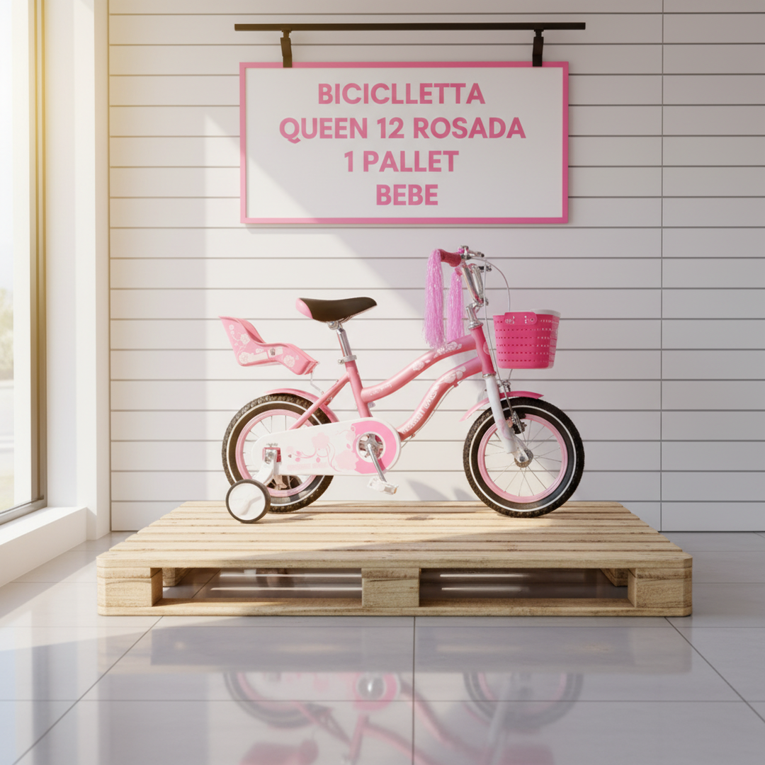 BICICLETA QUEEN ARO 12 ROSADA