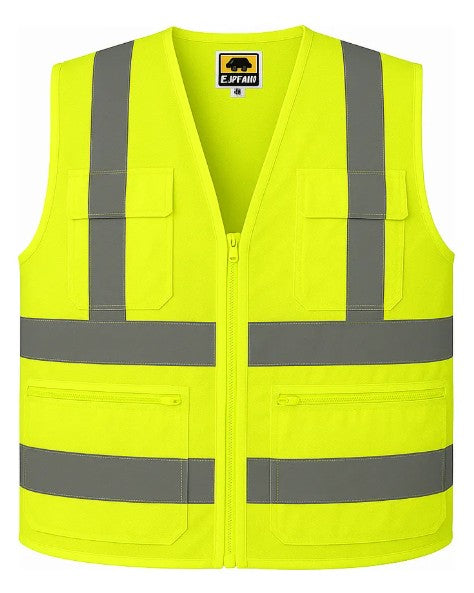 CHALECO GEOLOGO REFLECTIVO C/CINTA AMARILLO