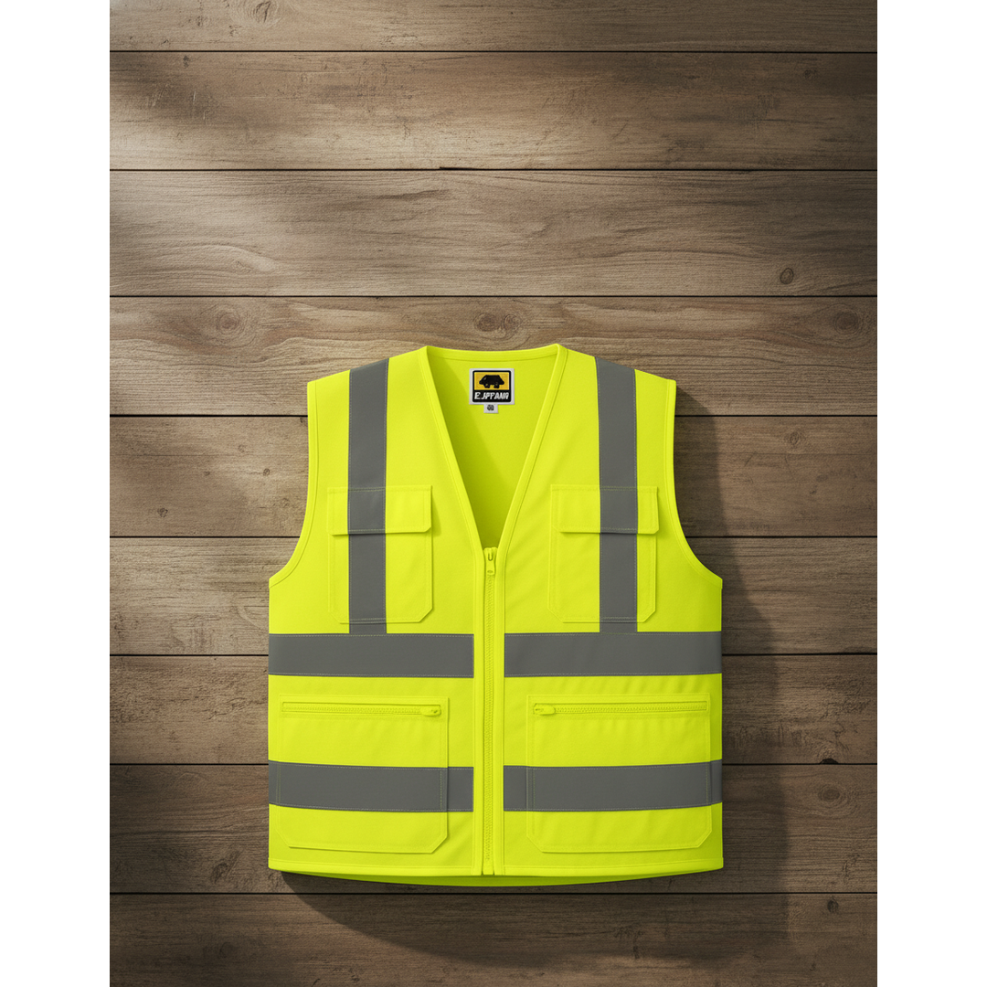 CHALECO GEOLOGO REFLECTIVO C/CINTA AMARILLO