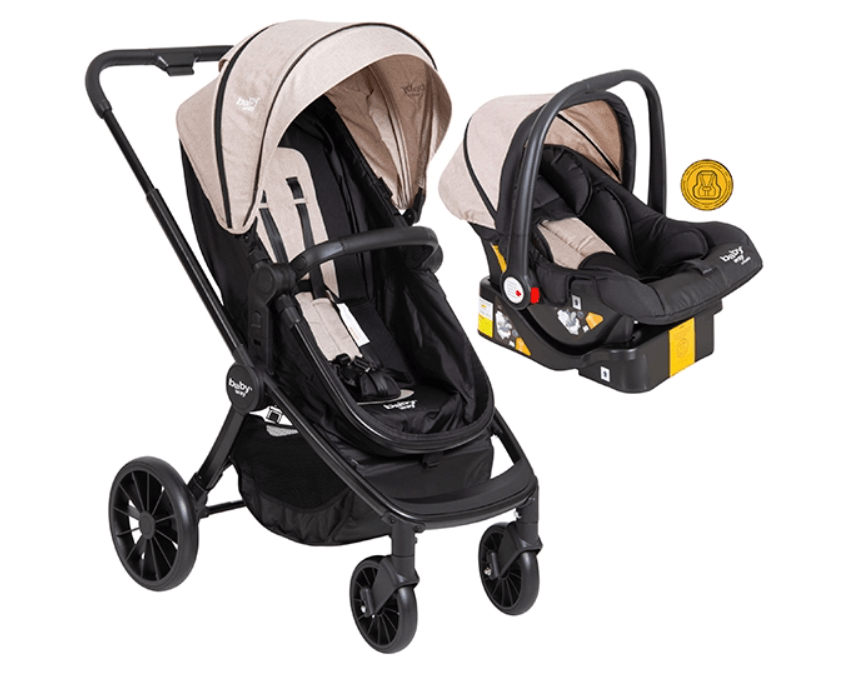 COCHE TRAVEL 3 EN 1 GOLDEN BLACK CON BASE
