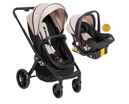 COCHE TRAVEL 3 EN 1 GOLDEN BLACK CON BASE