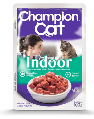 Champion Cat Sachet Indoor Atún - Caja x24