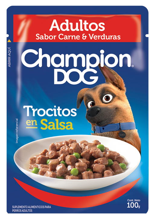 Champion Dog Sachet Adulto Carne & Verduras - Caja x24