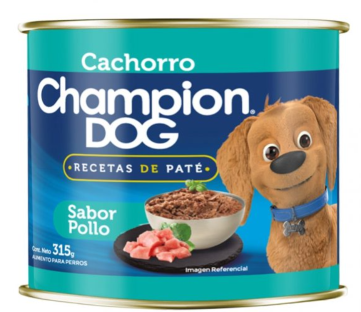Champion Dog Lata 315 g Cachorro Pollo