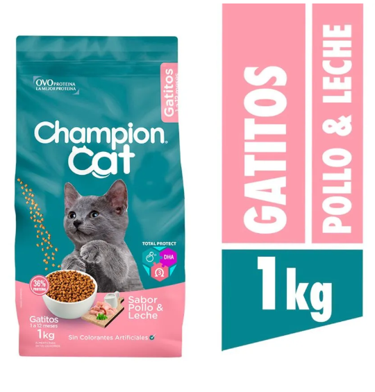 Champion Cat Alimento Seco 1 kg Gatitos Pollo