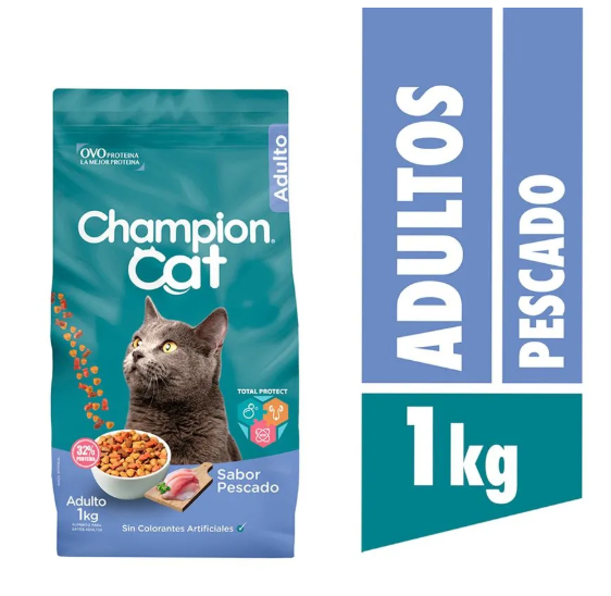 Champion Cat Alimento Seco 1 kg Pescado