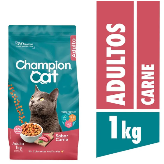 Champion Cat Alimento Seco 1 kg Carne