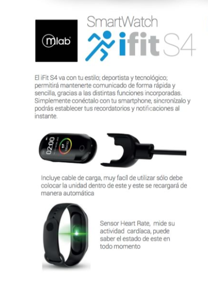 Reloj Smart Watch Mlab MiFit S4