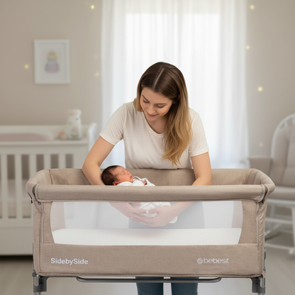 Cuna MySide KidGo Beige