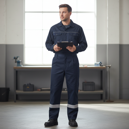 PANTALON IGNIFUGO ANTIESTATICO MARCA AZUL MARINO M (46/48)