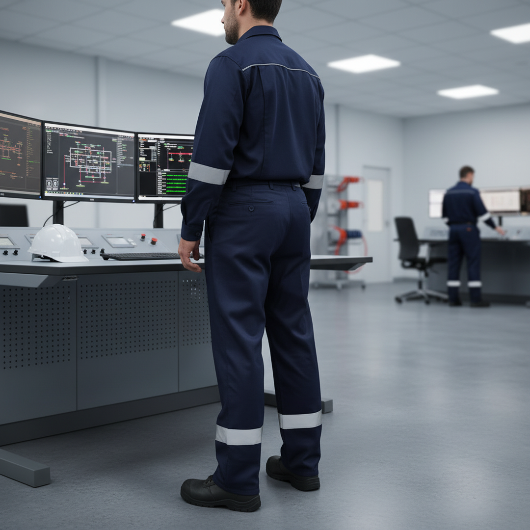 PANTALON IGNIFUGO ANTIESTATICO MARCA AZUL MARINO M (46/48)